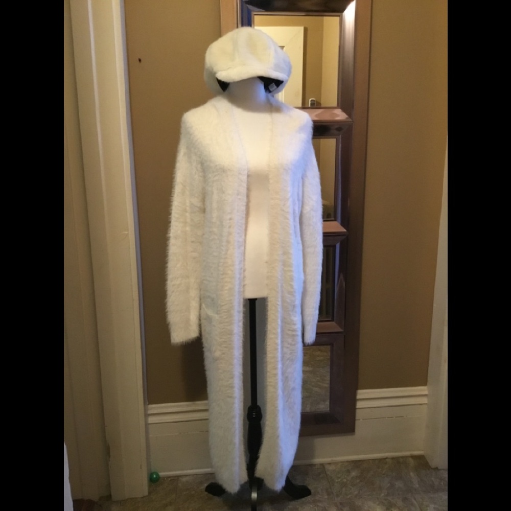 Long sleeve mohair cardigan